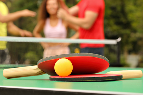 Tischtennis im Freibad Schenkenseebad Schwäbisch Hall