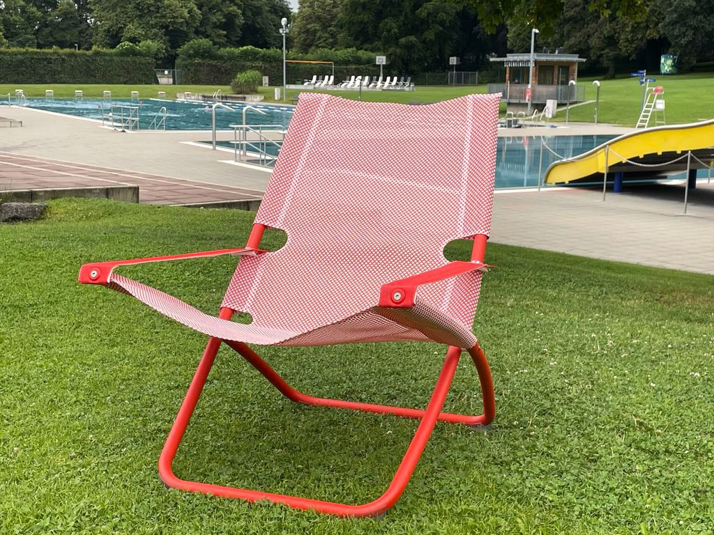 Liegestuhl mieten im Freibad Schenkensee Schwäbisch Hall